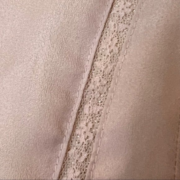 Lauren Conrad Runway Collection Blush Blouse With Lace Accents - Picture 5 of 5